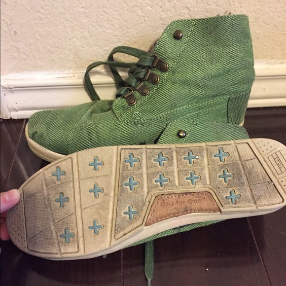 TOMS Green/Leopard Highland Botas - Picture 4 of 4